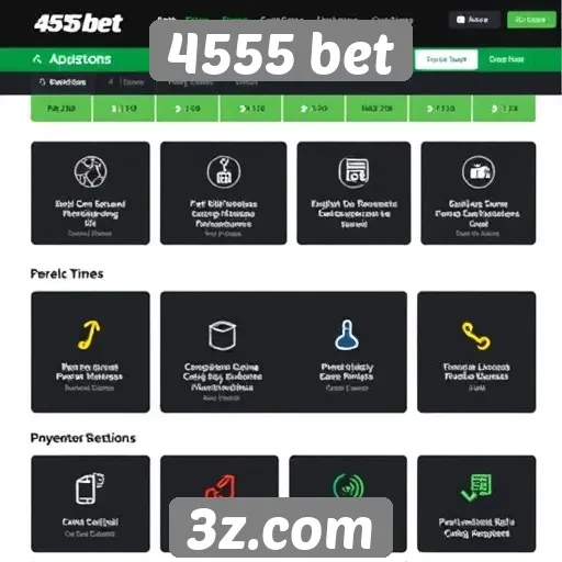 Recursos e funcionalidades do site 4555 bet